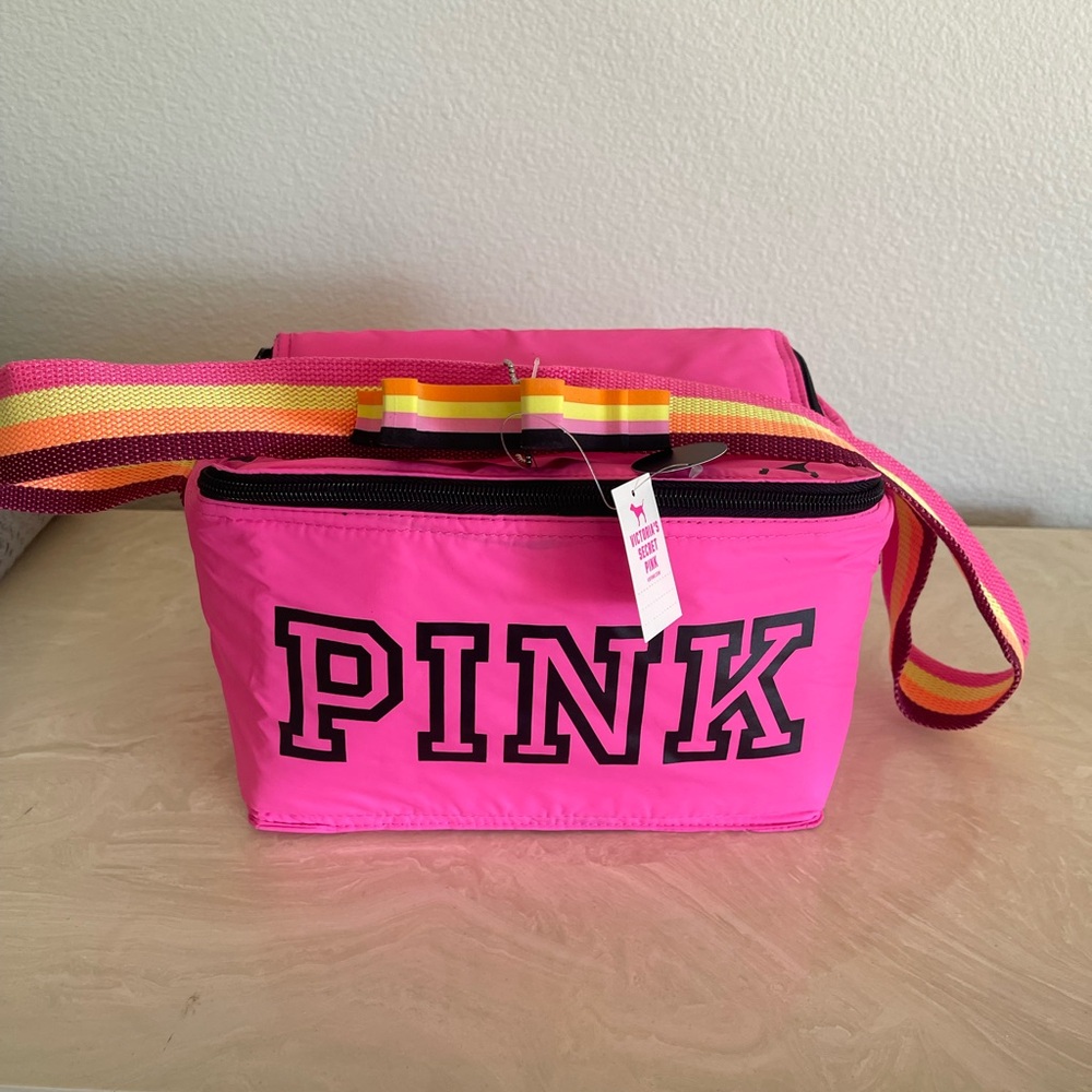 PINK Victoria's Secret Bright Pink Lunch Cooler